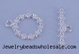 SSC22 5pcs 11mm donut 925 sterling silver toggle clasps