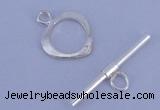 SSC26 5pcs 10*13mm heart 925 sterling silver toggle clasps