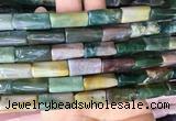 TBBS118 15 inches 13*40mm tube agate gemstone beads wholesale