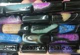 TBBS123 15 inches 13*40mm tube agate gemstone beads wholesale