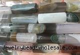TBBS125 15 inches 13*40mm tube agate gemstone beads wholesale