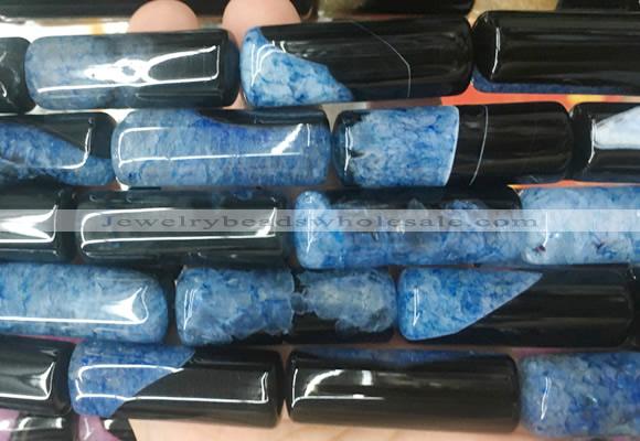 TBBS129 15 inches 13*40mm tube agate gemstone beads wholesale