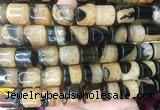 TBBS139 15 inches 13*14mm tube agate gemstone beads wholesale