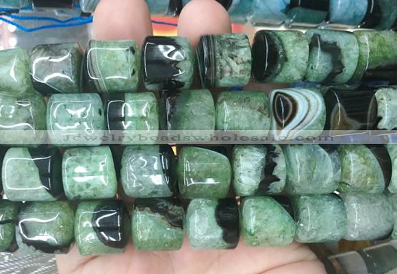 TBBS142 15 inches 13*14mm tube agate gemstone beads wholesale