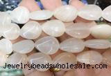 TRBS111 15 inches 13*18mm flat teardrop Pink aventurine beads wholesale