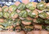 TRBS119 15 inches 13*18mm flat teardrop Unakite beads wholesale