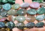 TRBS120 15 inches 13*18mm flat teardrop India agate beads wholesale