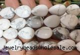TRBS121 15 inches 13*18mm flat teardrop White howlite beads wholesale