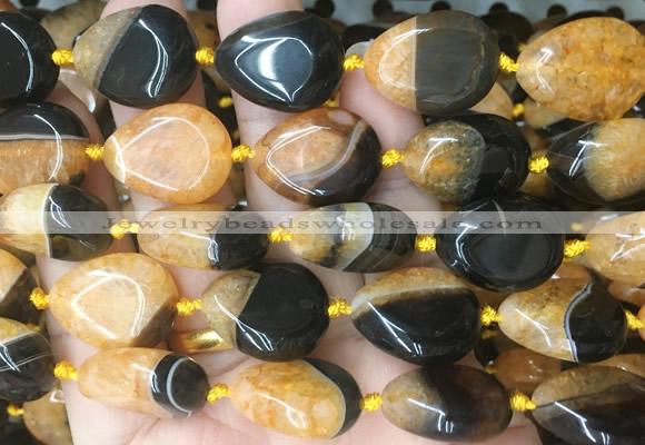 TRBS133 15 inches 15*20mm teardrop Agate gemstone beads wholesale