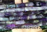 TWBS02 15 inches 9*20mm twist column amethyst gemstone beads