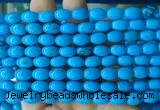 WBBS07 15 inches 7*10mm rice howlite turquoise gemstone beads wholesale