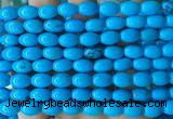 WBBS08 15 inches 8*12mm rice howlite turquoise gemstone beads wholesale