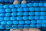 WBBS09 15 inches 10*14mm rice howlite turquoise gemstone beads wholesale