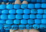 WBBS10 15 inches 12*16mm rice howlite turquoise gemstone beads wholesale