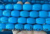 WBBS11 15 inches 15*20mm rice howlite turquoise gemstone beads wholesale