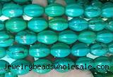 WBBS15 15 inches 15*20mm pumpkin howlite turquoise gemstone beads wholesale