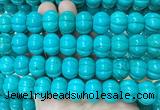 WBBS18 15 inches 13*18mm pumpkin howlite turquoise gemstone beads wholesale