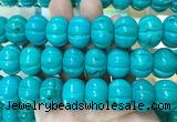 WBBS19 15 inches 14*20mm pumpkin howlite turquoise gemstone beads wholesale