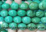 WBBS35 15 inches 20*24mm oval howlite turquoise gemstone beads wholesale