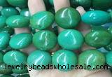 WBBS36 15 inches 23*27mm oval howlite turquoise gemstone beads wholesale