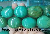 WBBS38 15 inches 27*32mm oval howlite turquoise gemstone beads wholesale