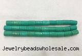 WBBS44 15*22mm carved tube loose howlite turquoise gemstone beads wholesale