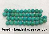 WBBS50 16mm carved round loose howlite turquoise gemstone beads wholesale
